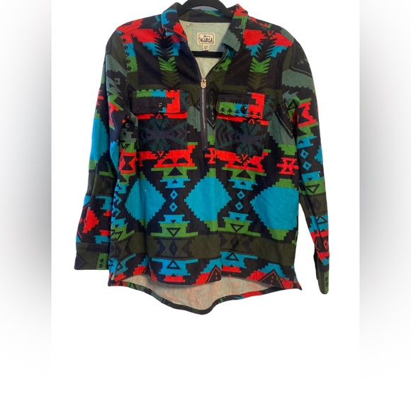 Woolrich | medium vintage Aztec print cotton pullover - Picture 1 of 7